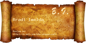 Bradl Imelda névjegykártya
